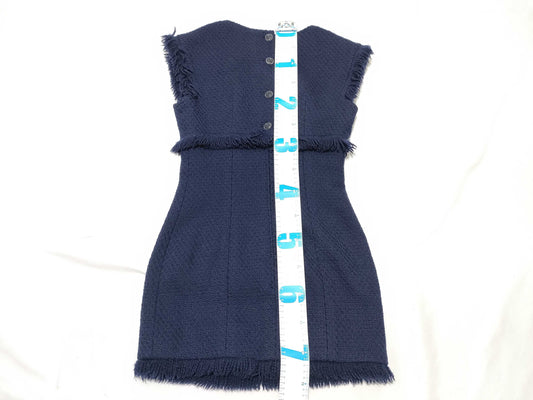 CHANEL Tweed Dress with Camellia Buttons