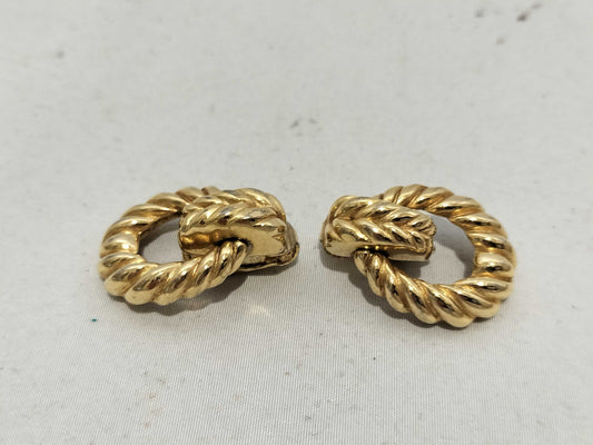 Dior Gold Color Earrings