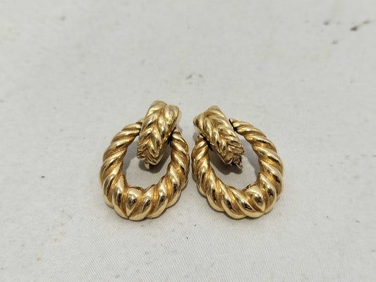 Dior Gold Color Earrings