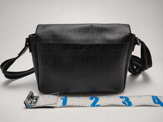 FENDI Zucca pattern shoulder bag messenger PVC shoulder bag