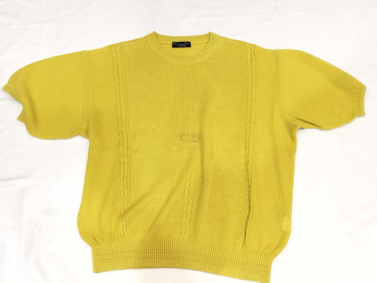 Dior short sleeve knit top