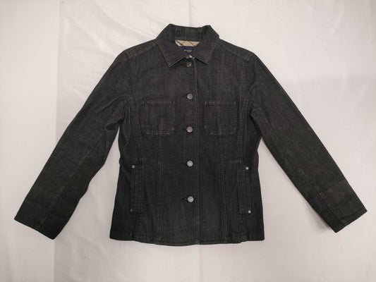 BURBERRY Partial Nova Check Denim Jacket