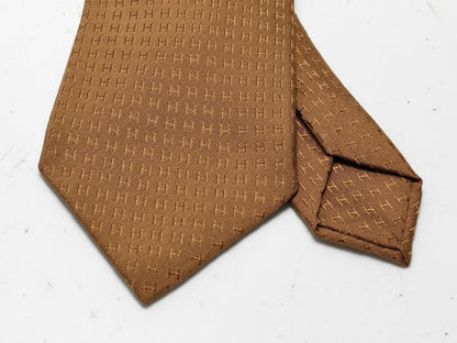 HERMES H logo tie