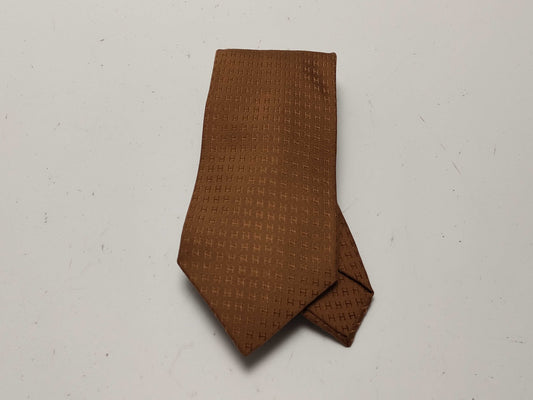 HERMES H logo tie