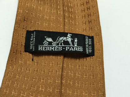 HERMES H logo tie