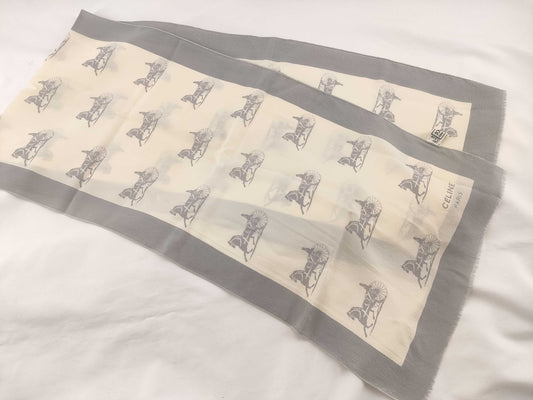 CELINE Carriage Print Scarf