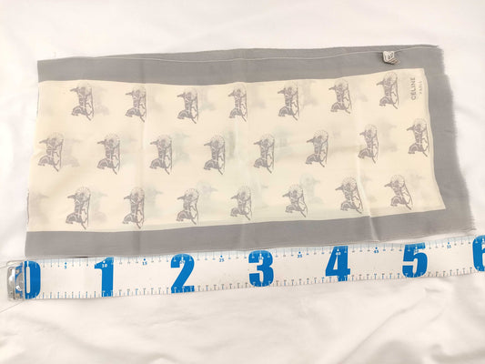 CELINE Carriage Print Scarf