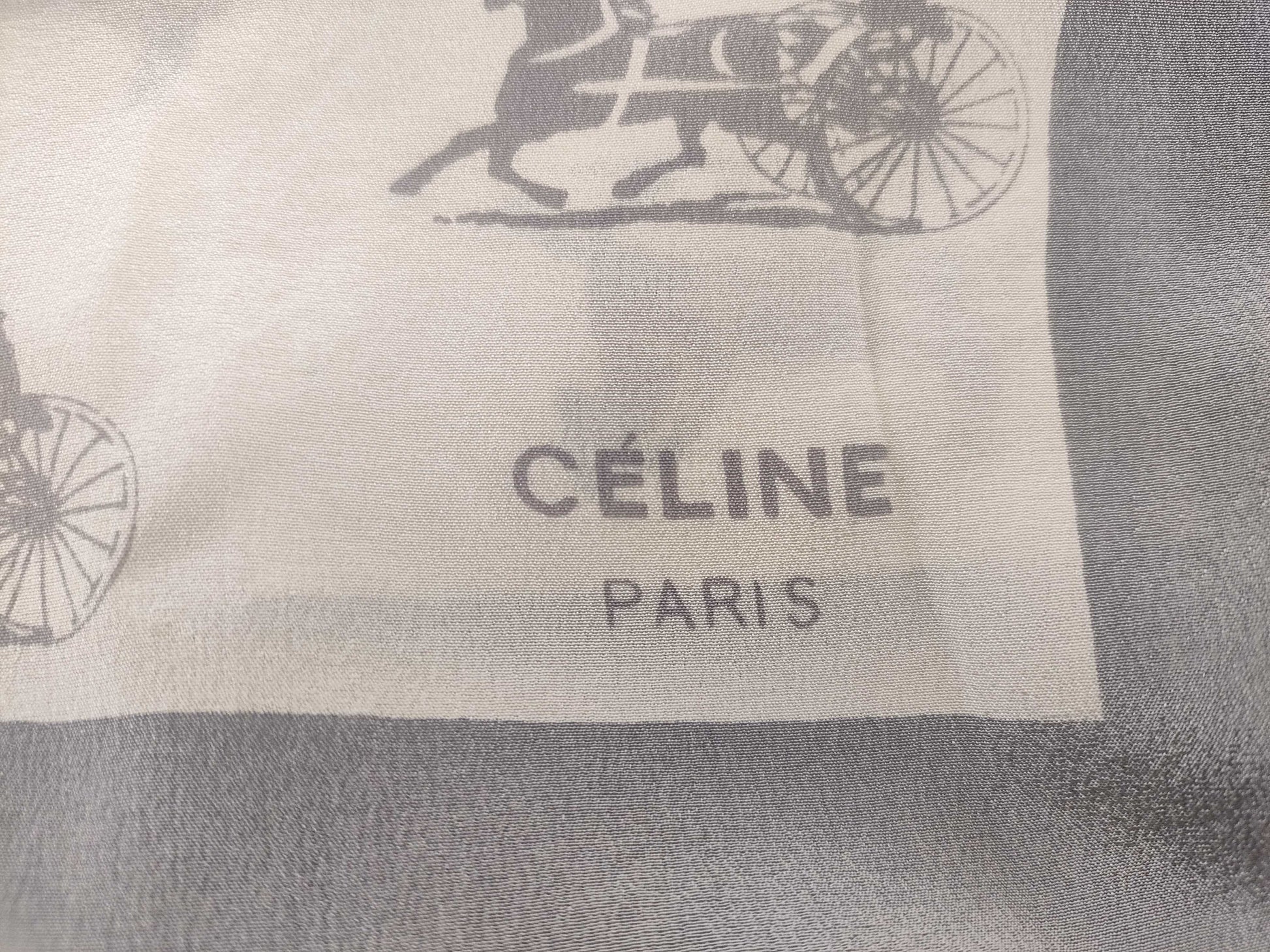 CELINE Carriage Print Scarf