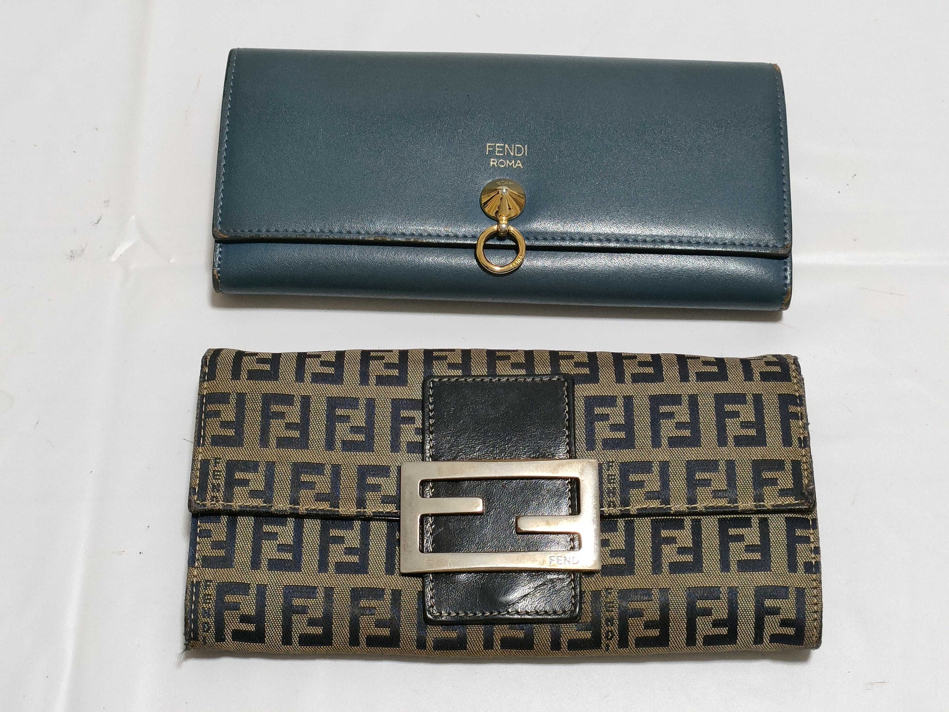 FENDI Zucchino pattern, leather wallets 