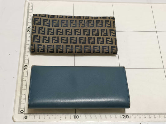 FENDI Zucchino pattern, leather wallets 