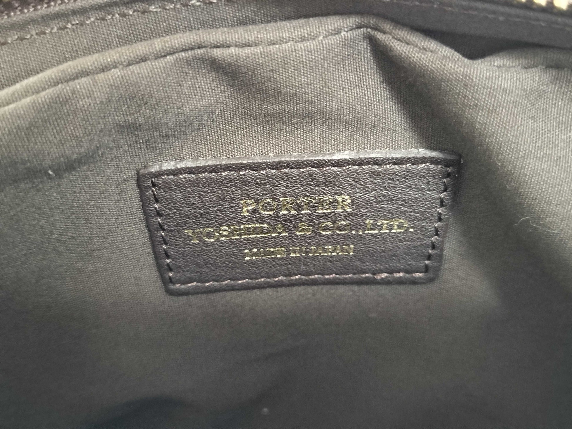 PORTER Leather Second Bag