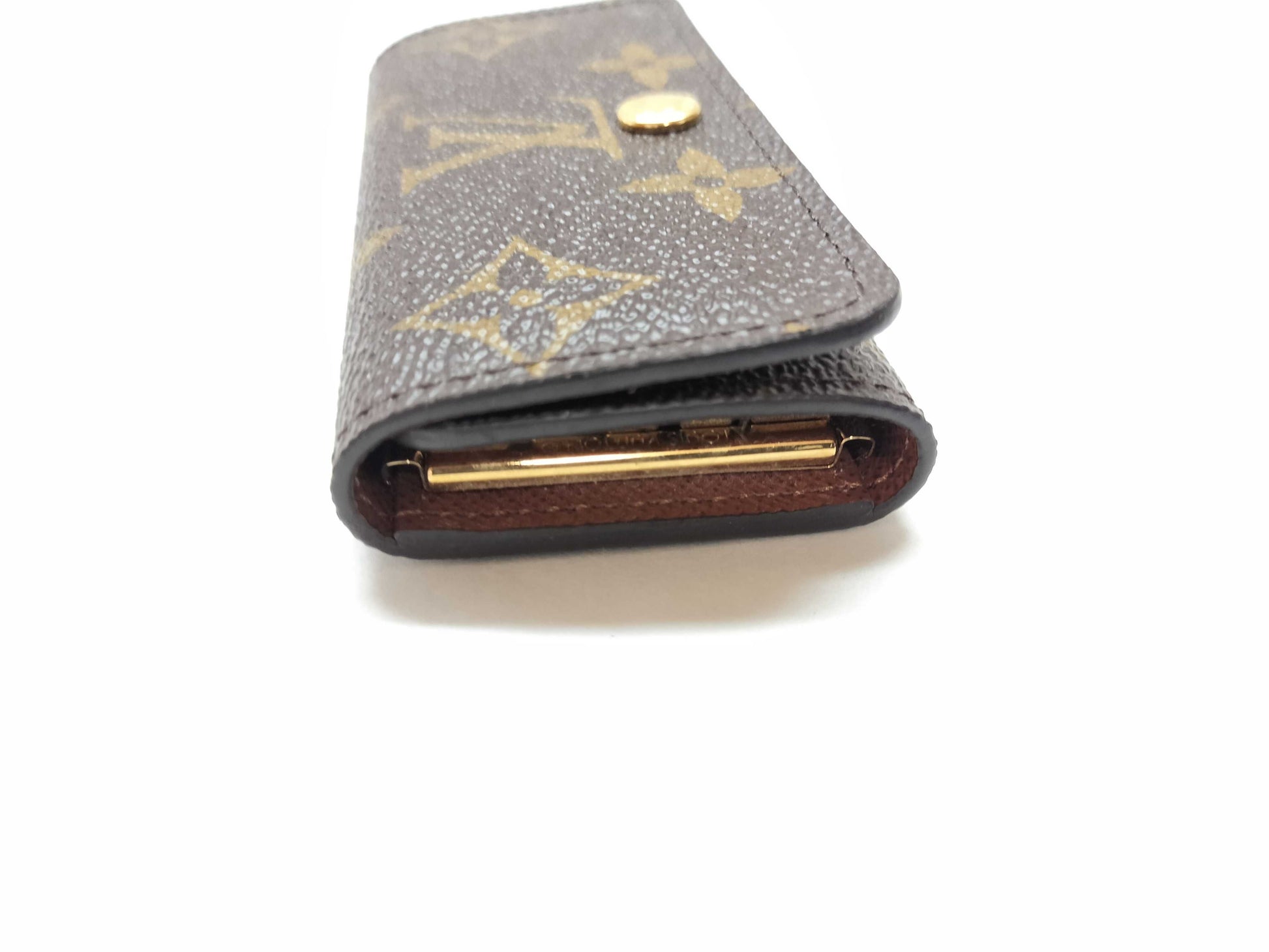 LOUIS VUITTON Monogram Key Case, 4-Ring, Personalized Key Case/Key Holder