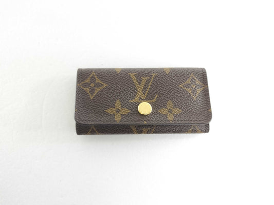 LOUIS VUITTON Monogram Key Case 4-Ring Key Case/Key Holder