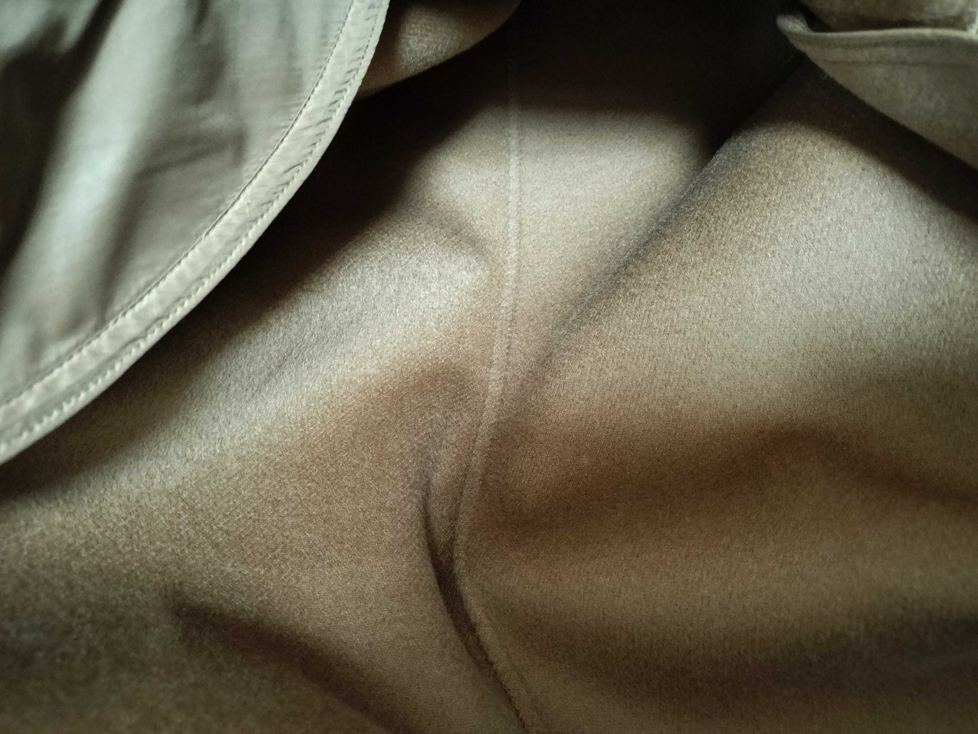 MaxMara SMAXMARA/MaxMara/Wool Stand Collar Long Coat/Camel Coat