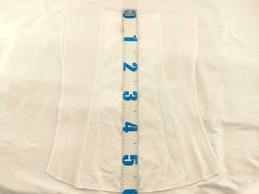 ISSEY MIYAKE Pleated White Top
