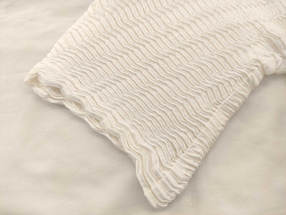ISSEY MIYAKE Pleated Cardigan White Cardigan