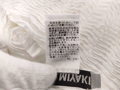 ISSEY MIYAKE Pleated Cardigan White Cardigan