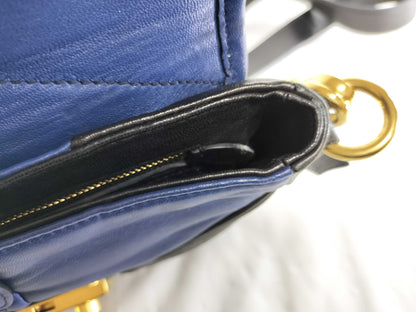 Miu Miu Leather Shoulder Bag with Peeling Shoulder Strap