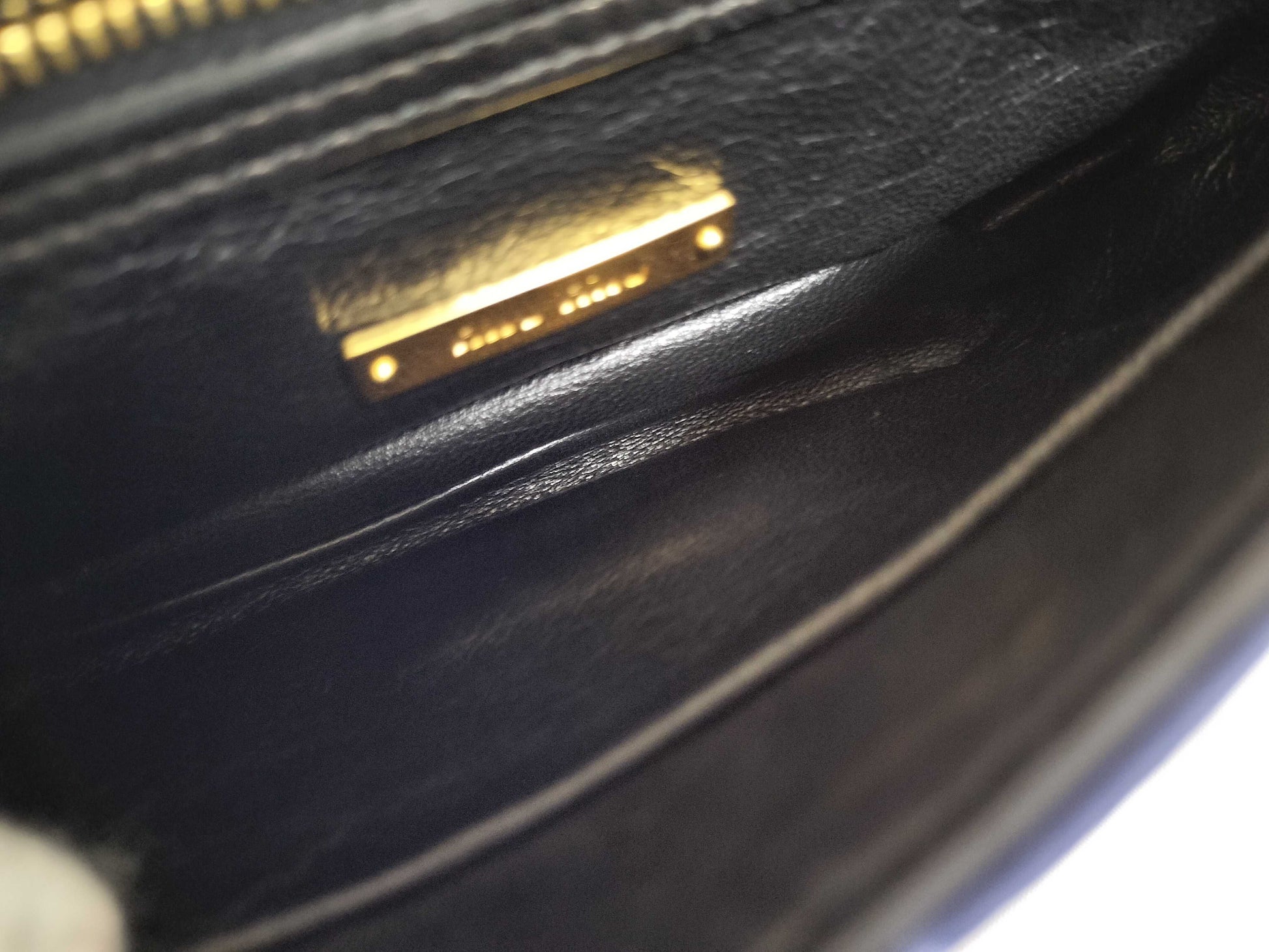 Miu Miu Leather Shoulder Bag with Peeling Shoulder Strap