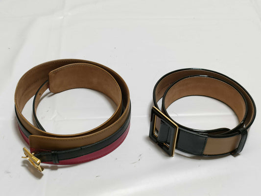 FENDI Leather Belt *2 pieces Belt