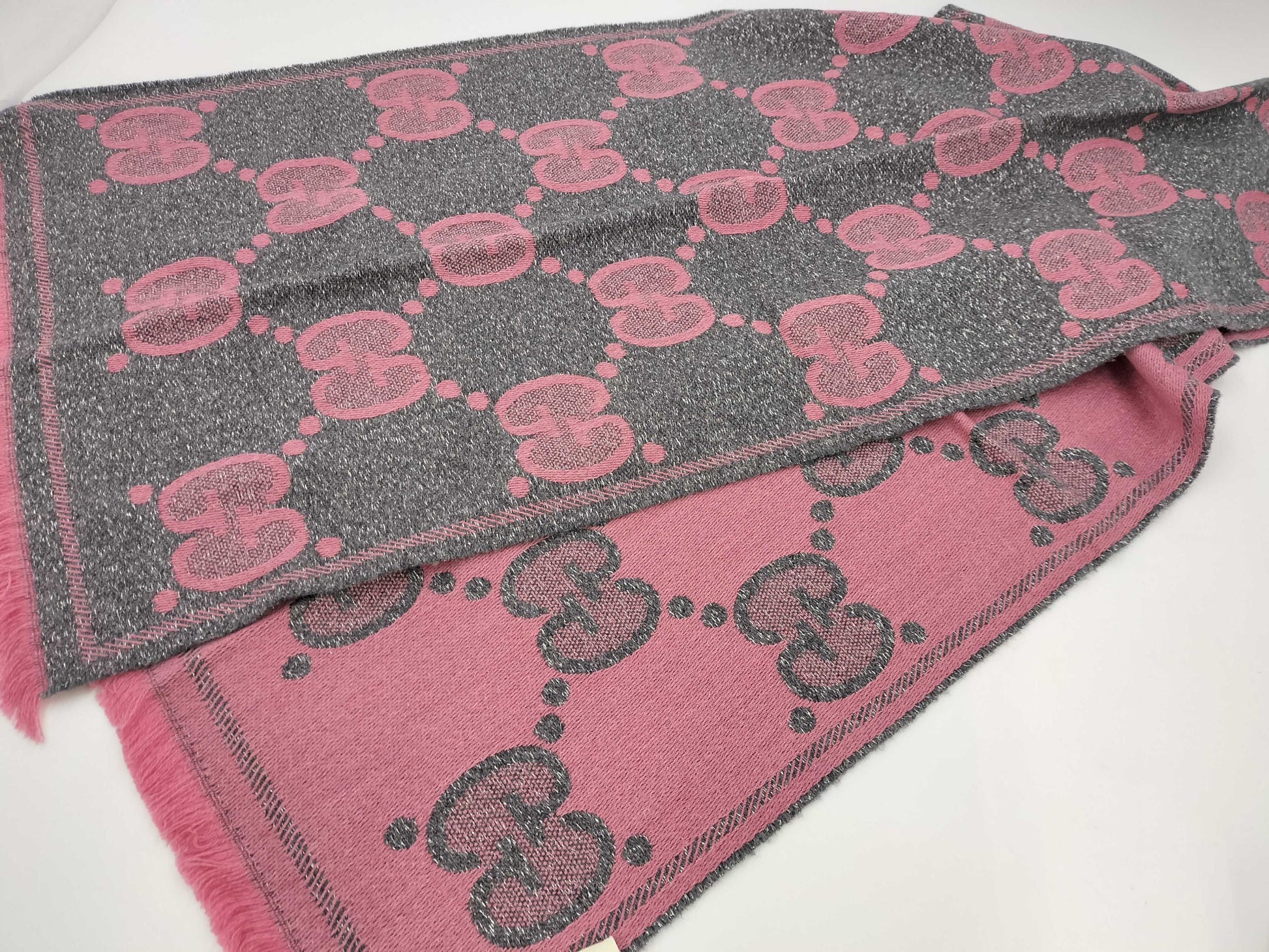 (10462_0153) GUCCI 598993 GG pattern muffler muffler