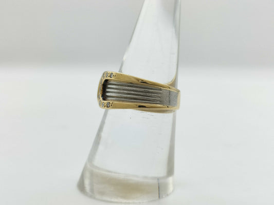 D0.15ct K18/Pt900 5.8g Ring 