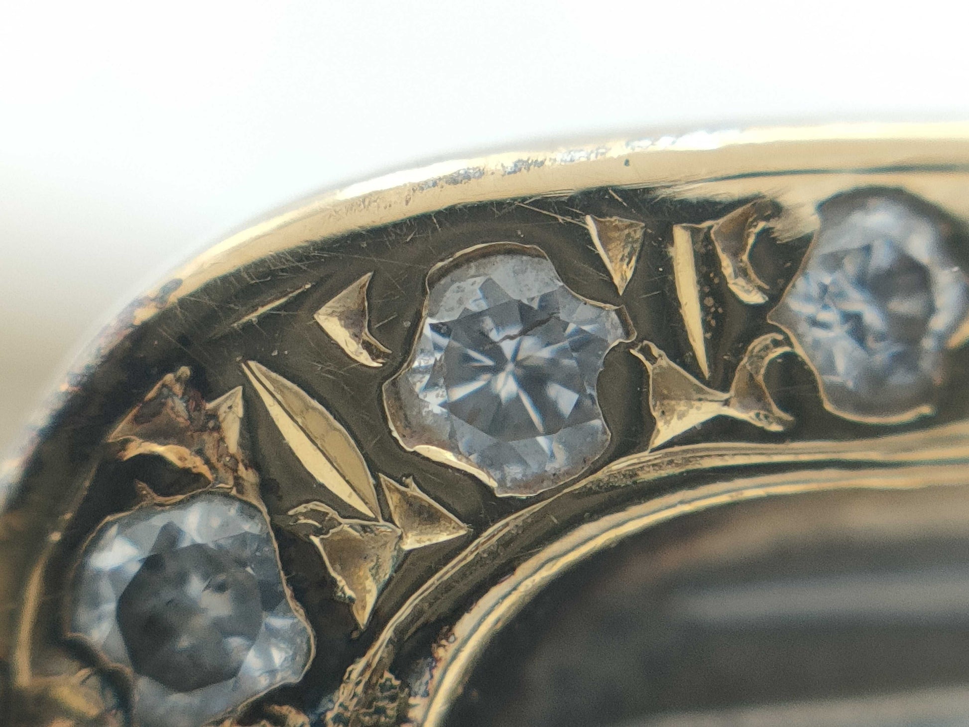 D0.15ct K18/Pt900 5.8g Ring 