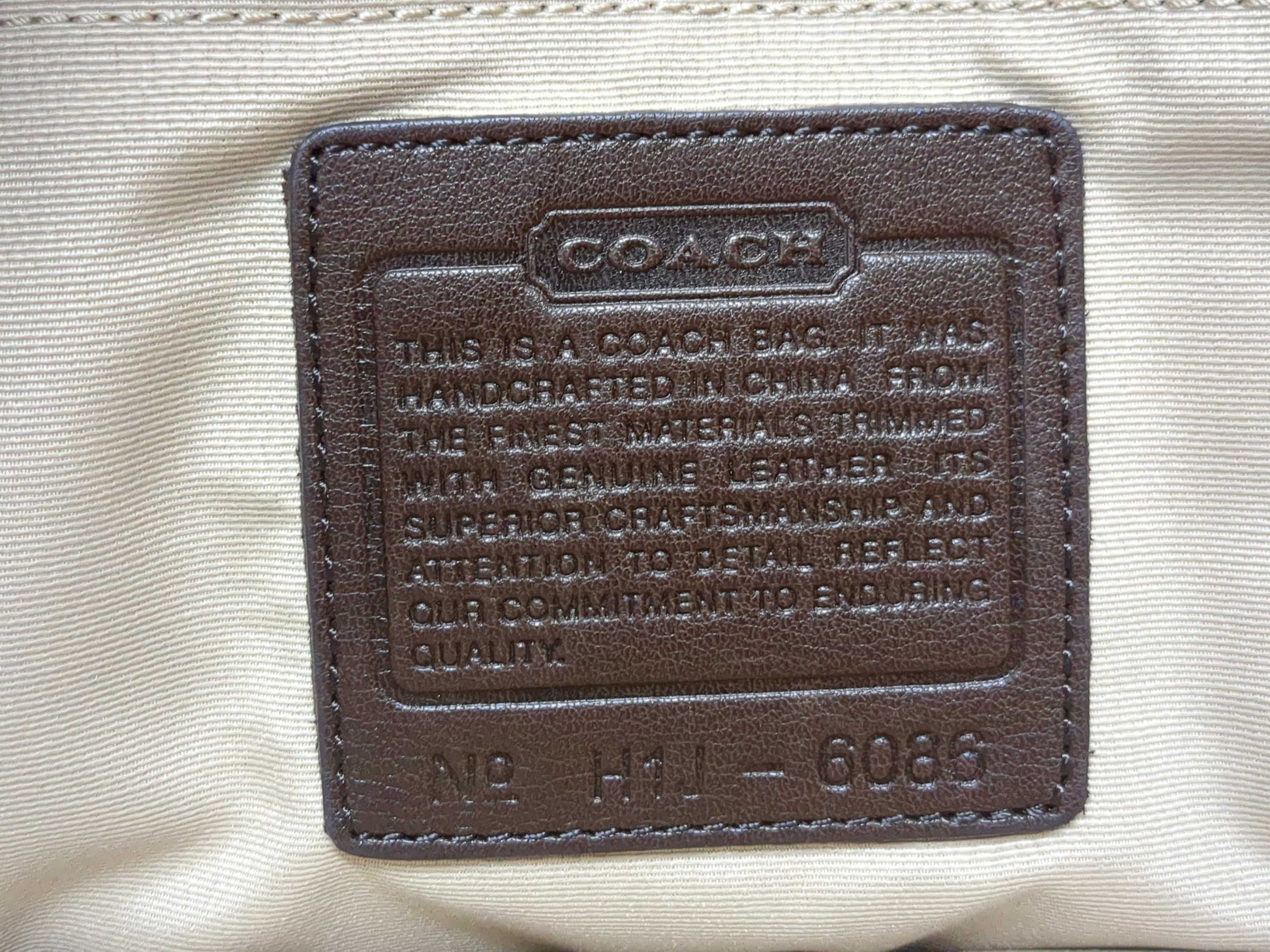 COACH Signature C1R-6097 H1J-6086 Handbag 