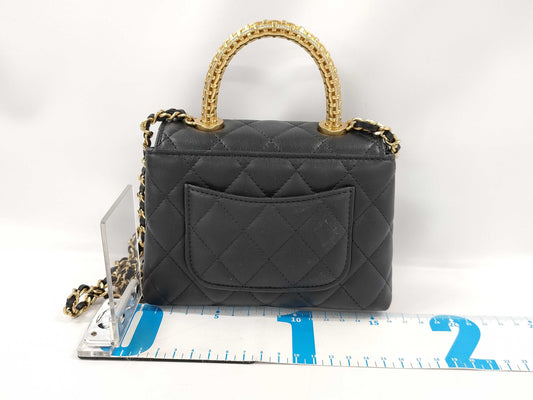 CHANEL Lambskin AP4245/Top Handle Shoulder Bag