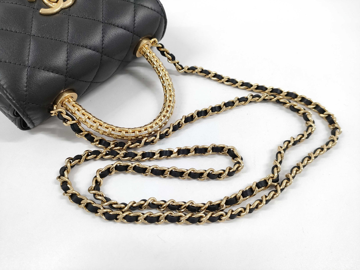 CHANEL Lambskin AP4245/Top Handle Shoulder Bag