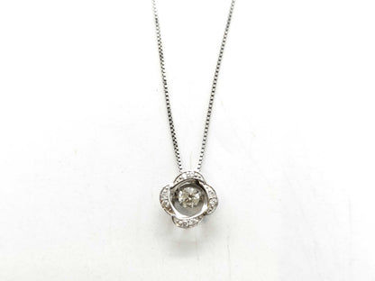 D0.16ct Pt900/850 2.3g Necklace 