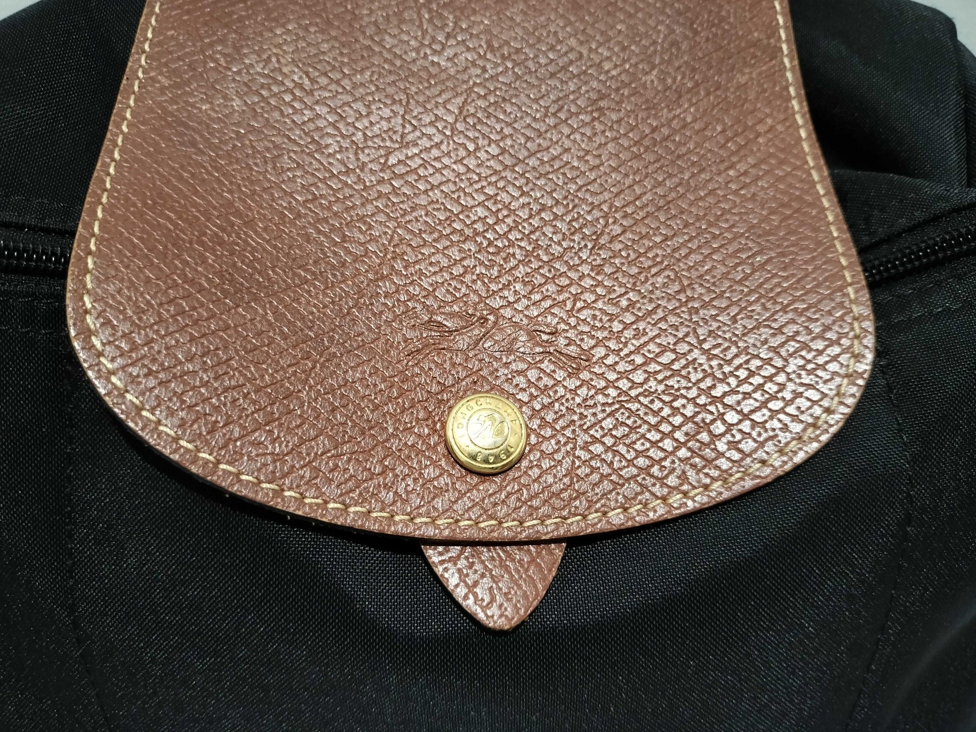 LONG CHAMP Pliage Backpack/Black/Color Transfer