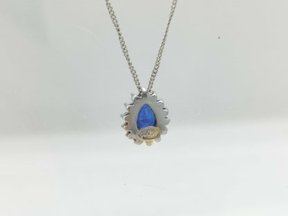 Sapphire and Diamond 750 2.5g Necklace 
