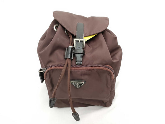 PRADA Nylon Backpack Brown Backpack