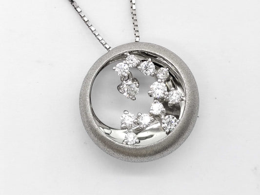 D0.32ct K18WG 6.0g Necklace 