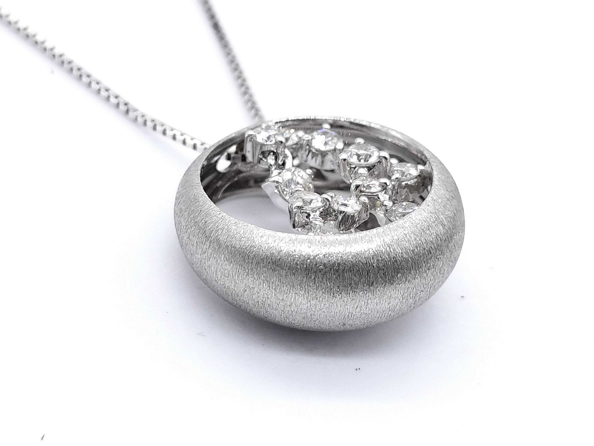 D0.32ct K18WG 6.0g Necklace 