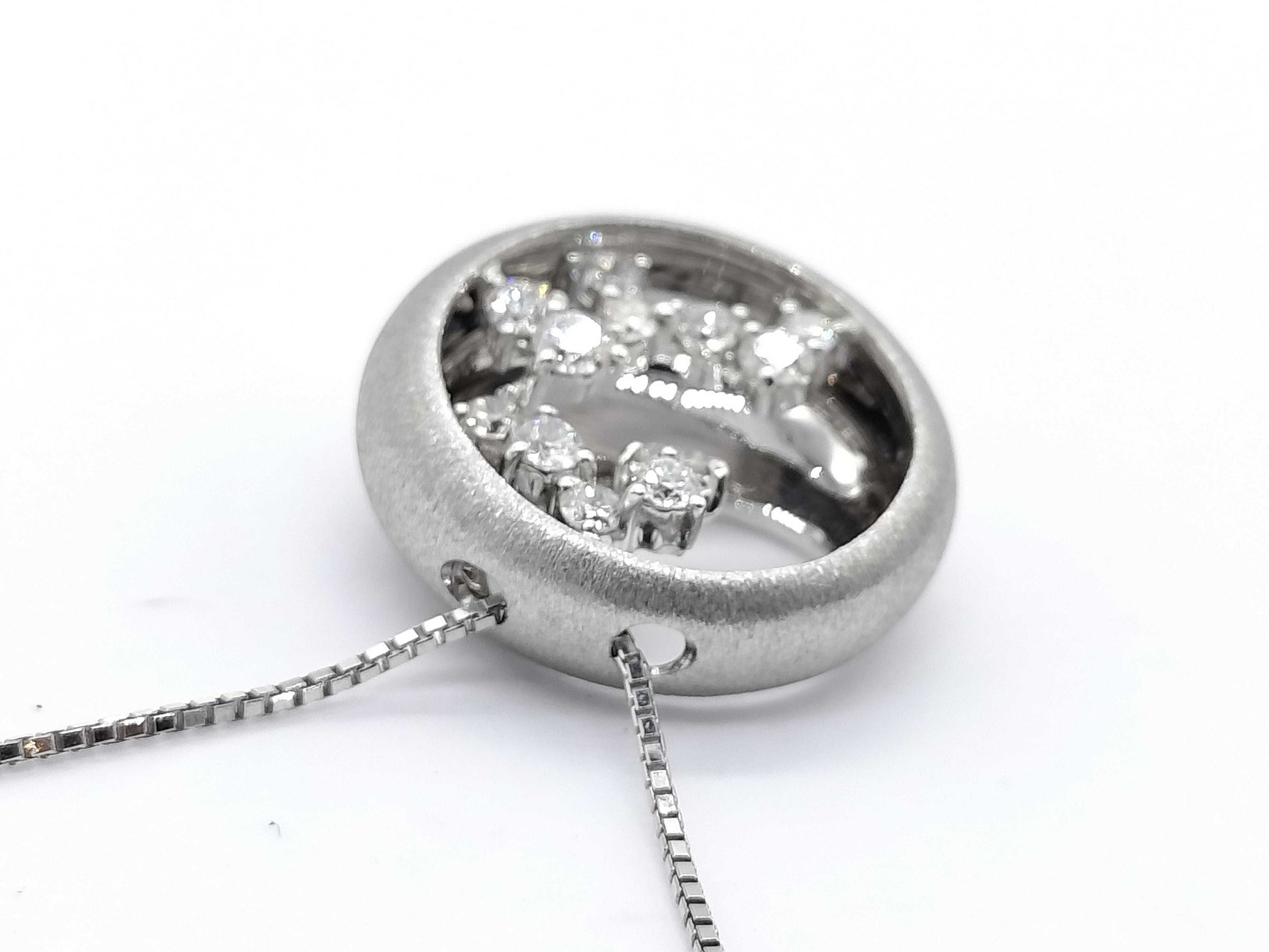 D0.32ct K18WG 6.0g Necklace 