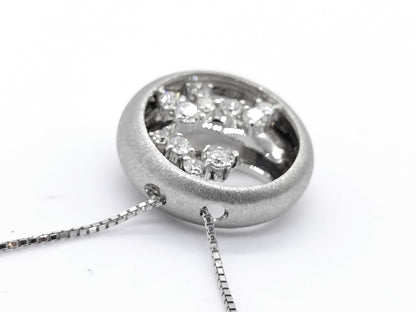 D0.32ct K18WG 6.0g Necklace 