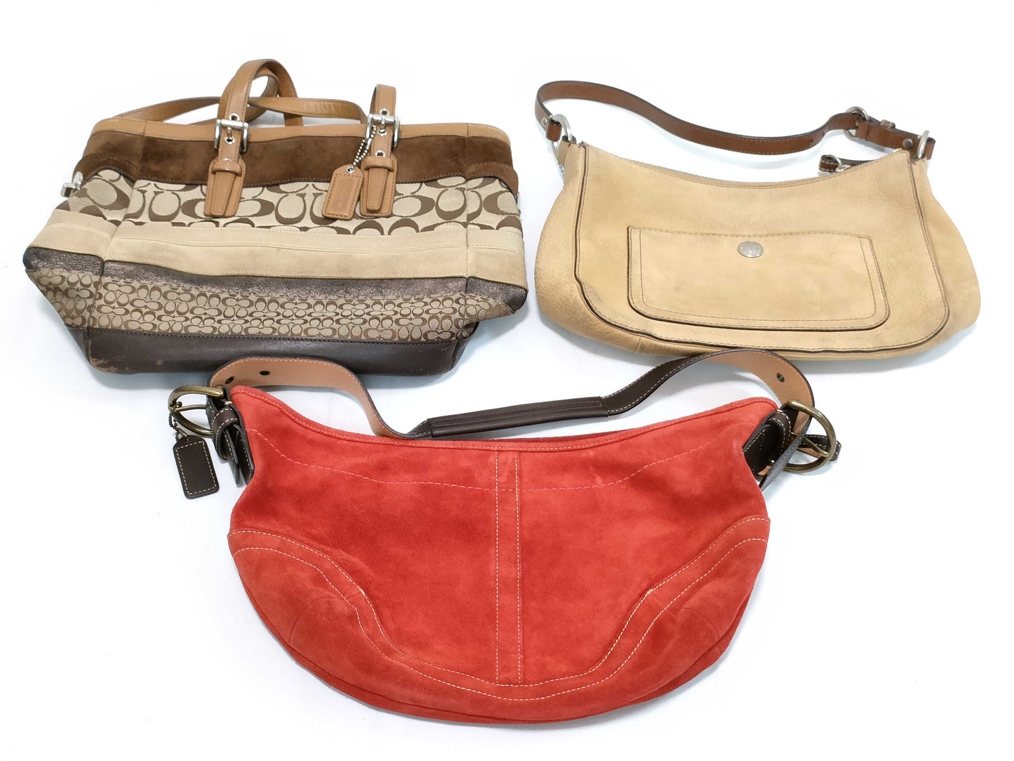 COACH Signature Leather Bag*3 Handbag