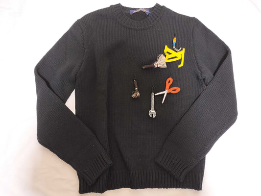 LOUIS VUITTON LV Tool/Embroidered Knit/Size S/With Tag Other Apparel