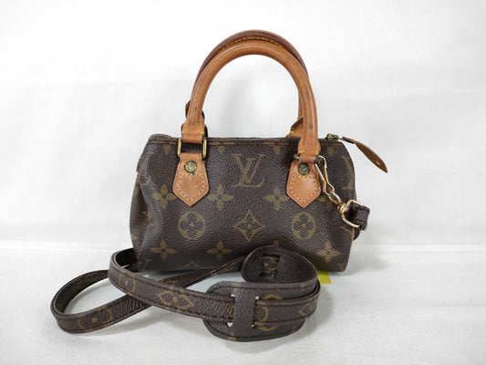 LOUIS VUITTON Monogram Mini Speedy Shoulder Bag
