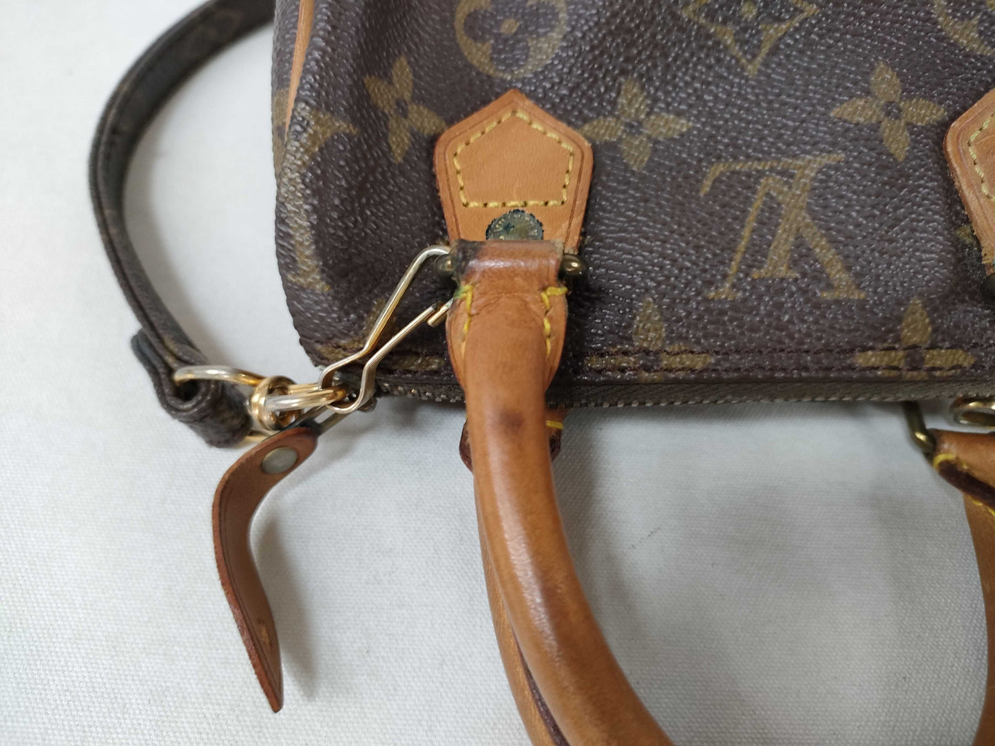 LOUIS VUITTON Monogram Mini Speedy Shoulder Bag