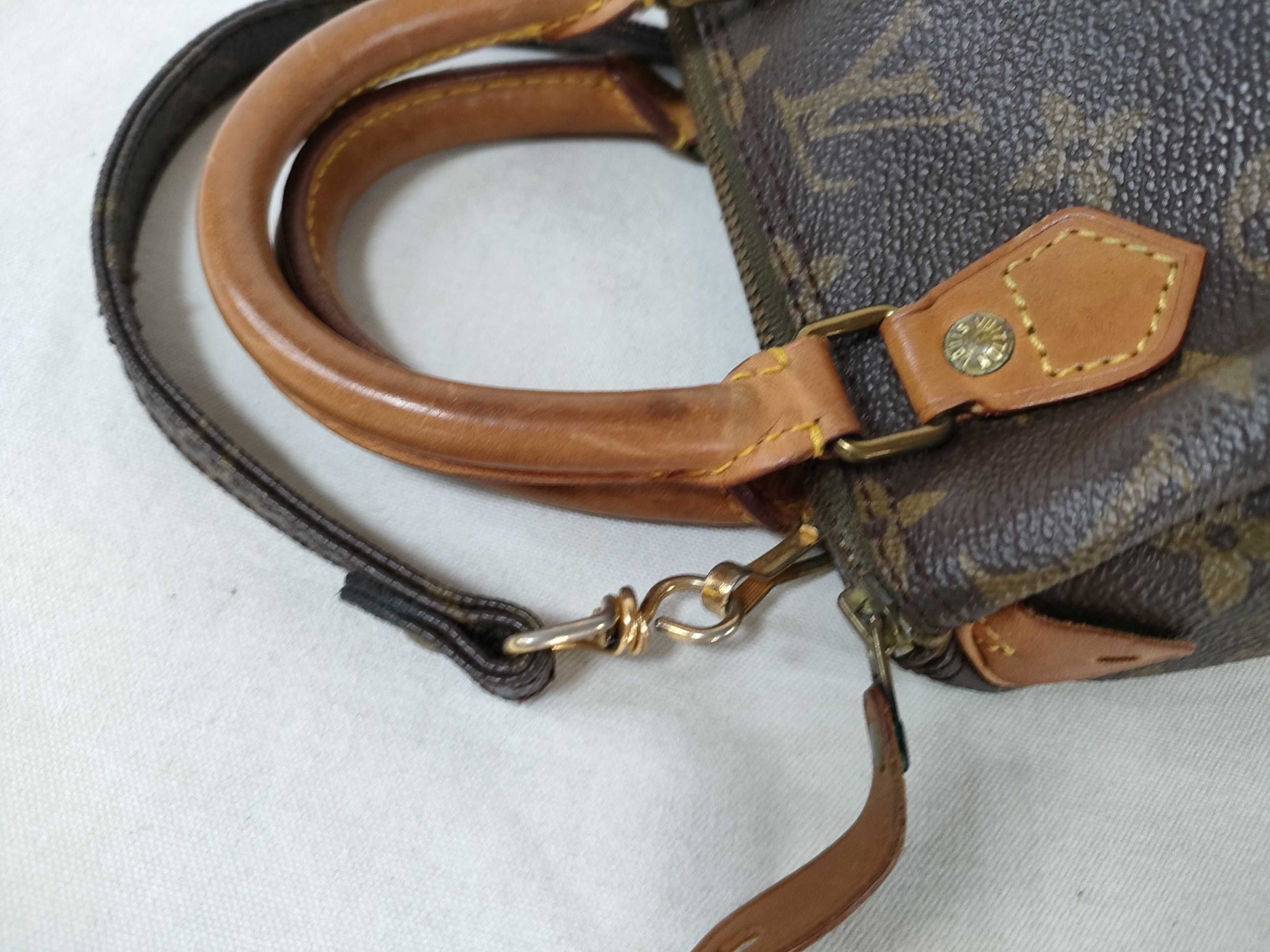 LOUIS VUITTON Monogram Mini Speedy Shoulder Bag
