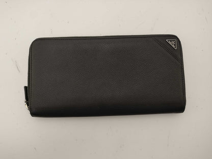 PRADA Wallet Round Zipper Large Size Wallet