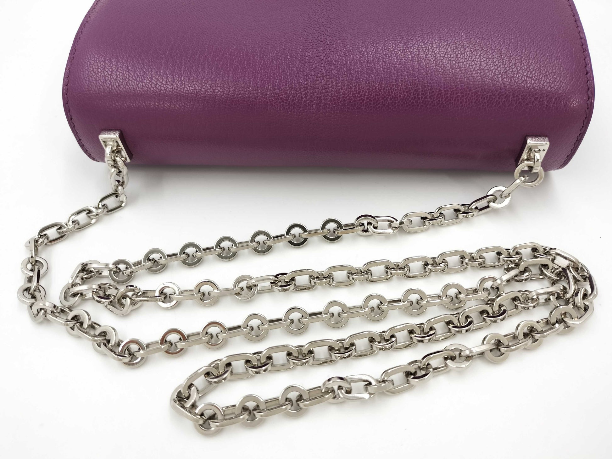 HERMES Veru Anemone Silver Hardware D Engraved Shoulder Bag