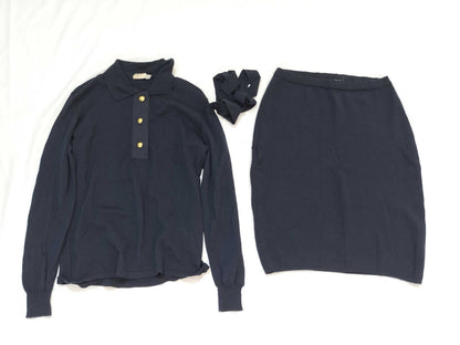 Salvatore Ferragamo Knit Set with Gold Buttons Other Apparel