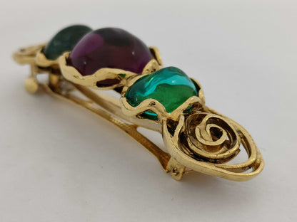 Yves Saint Laurent Stone Barrette Hair Accessory