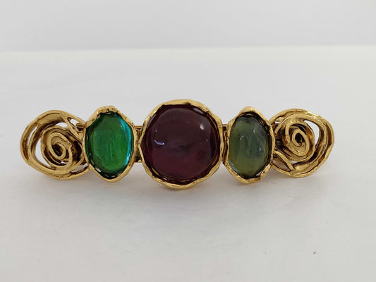 Yves Saint Laurent Stone Barrette Hair Accessory