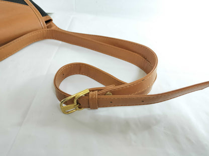 Yves Saint Laurent PVC x Leather Shoulder Bag