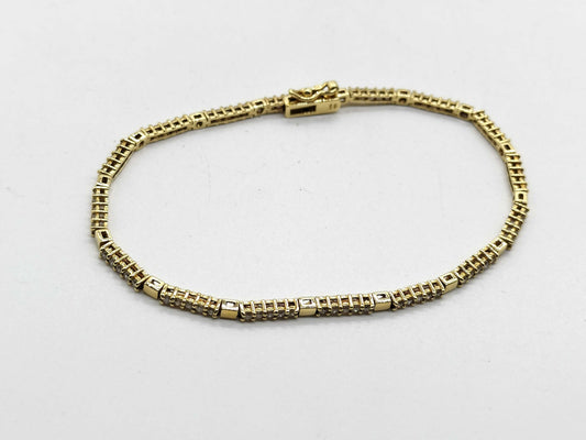 D1.00ct K18 6.8g Bracelet/Bangle 